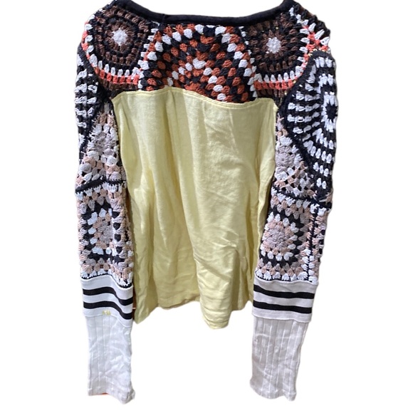 Free People Dawn Patrol Mixed Media Sweater - Picture 8 of 13